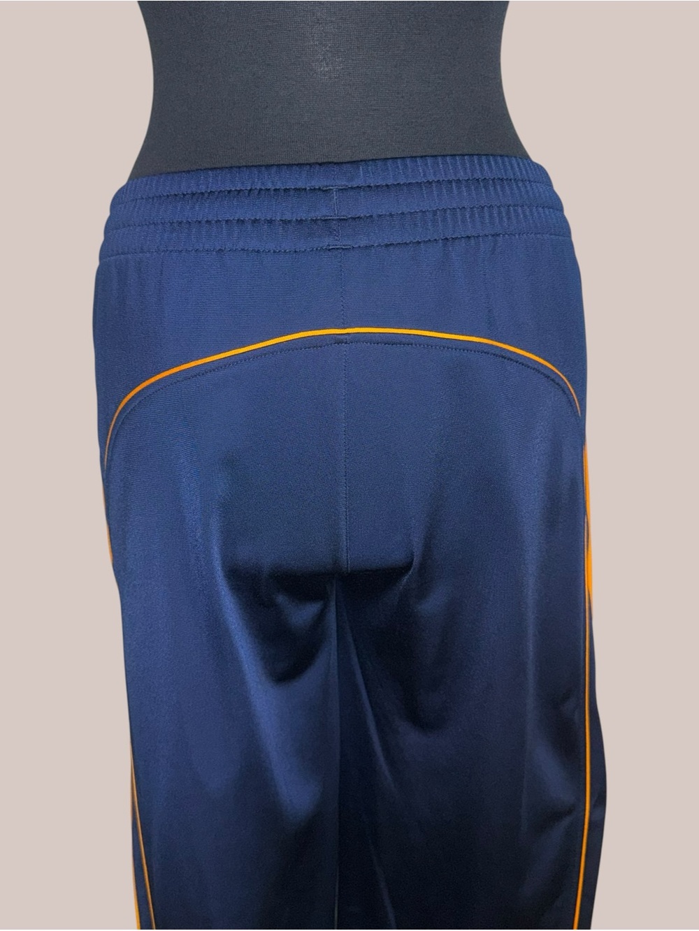adidas Navy Sweatpants with Orange Side Stripes - Picture 8 of 16